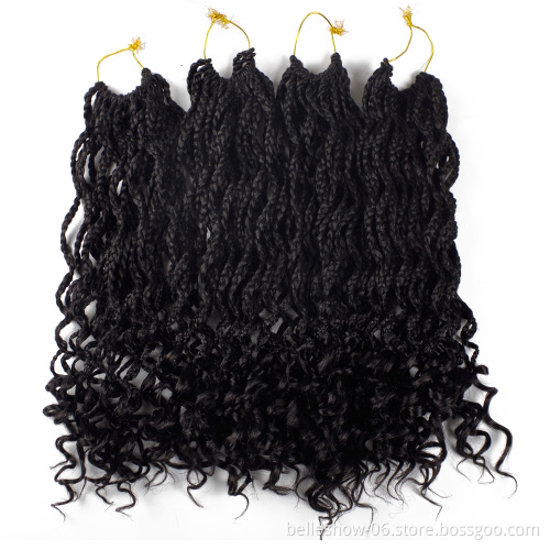 Hot sell high quality wholesale 18inch 24 Strands crochet senegalese twist ombre senegalese twist curly senegalese twist